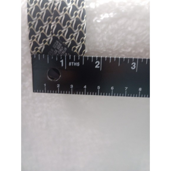 Beaufort Tie Rack Men's Luxury Tie 100% Silk Made In Italy Smooth Geometric EUC - Picture 14 of 16